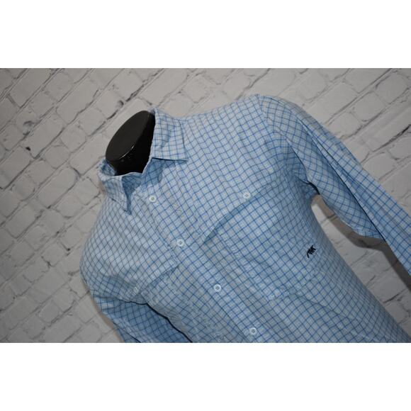 Mountain Khakis Shirt Mens Size Large Performance Camping Fishing Blue Vented - Picture 1 of 9